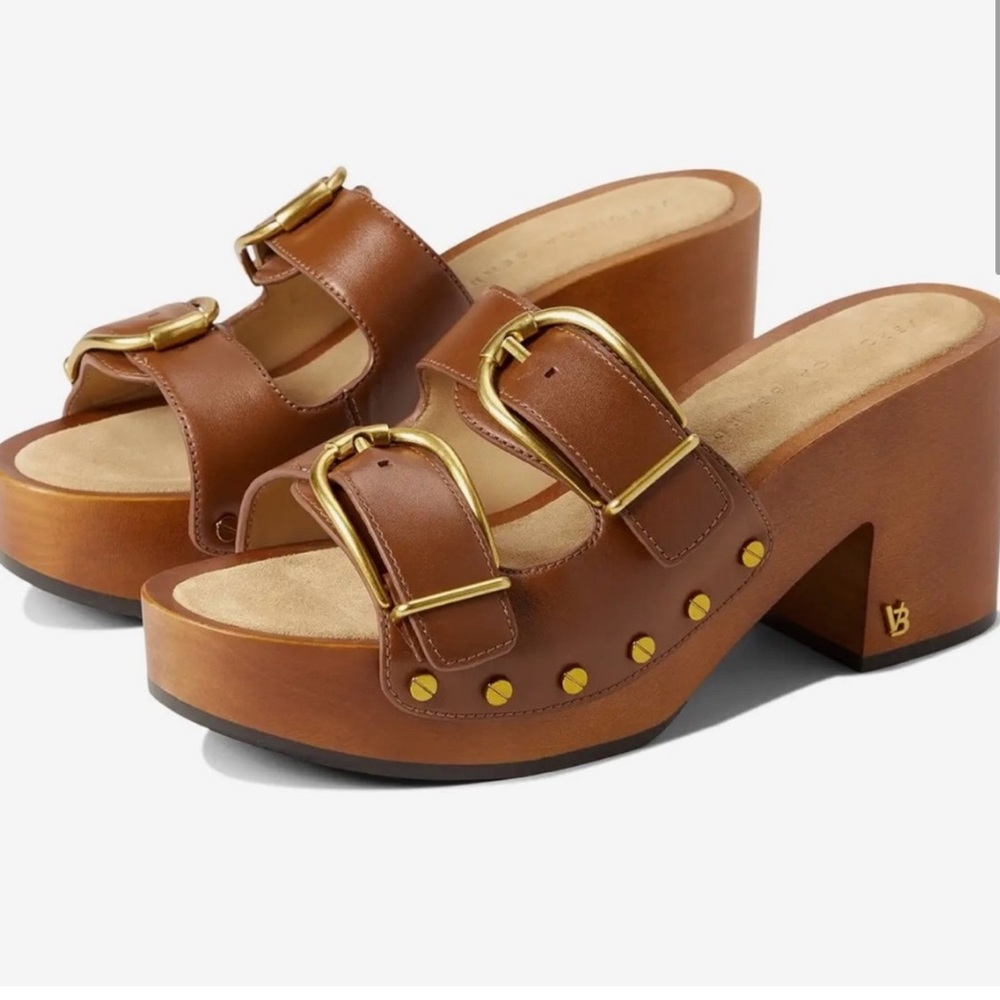 Veronica Beard Halifax platform buckle sandals